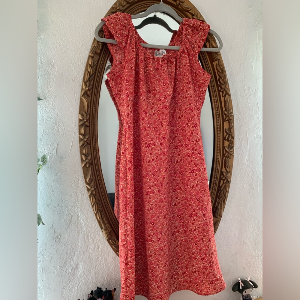Vintage Lisa Jo midi floral dress in size medium